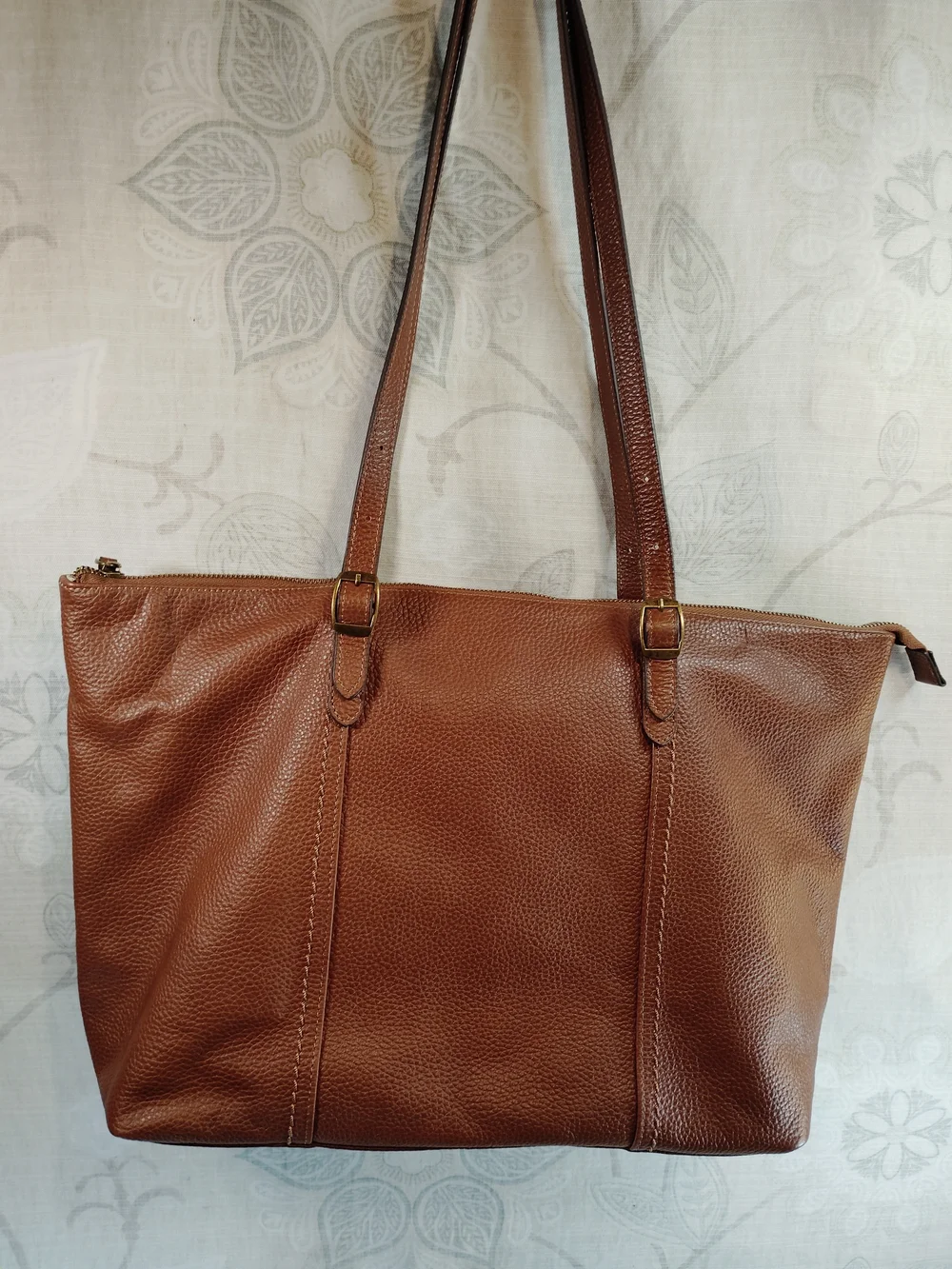 Befen Classic Brown  Genuine Leather Laptop / Shoulder Tote Bag - Women
